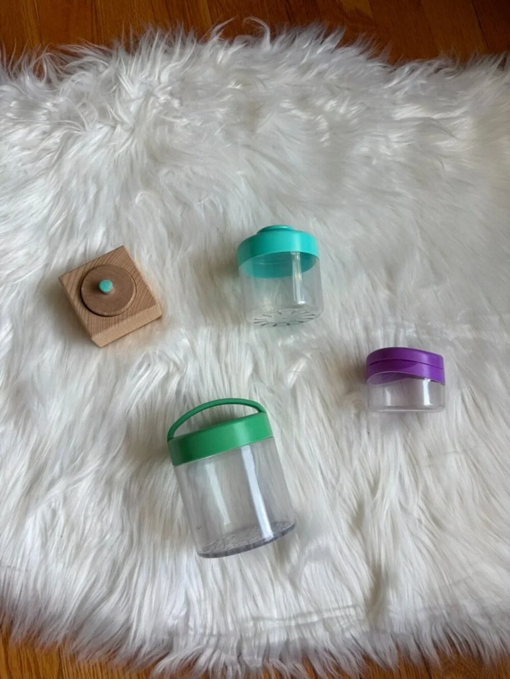 Lovevery Little Grips Canister Nesting Set & Pincer Puzzle The Thinker